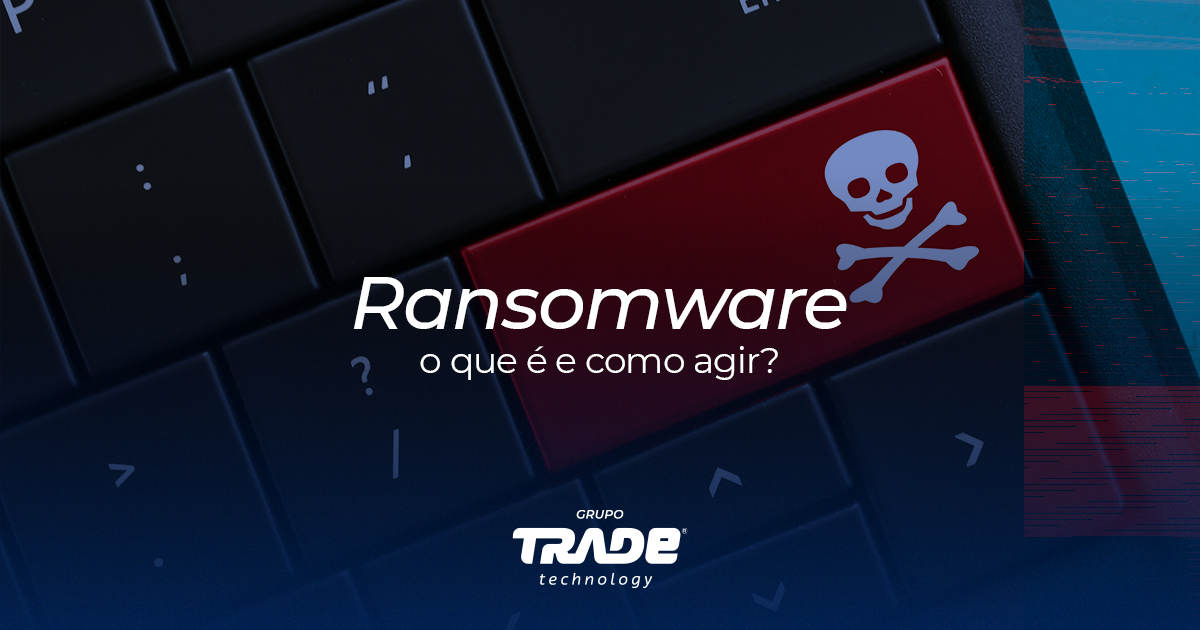 Ilustração de ataque de ransomware em ambiente corporativo
